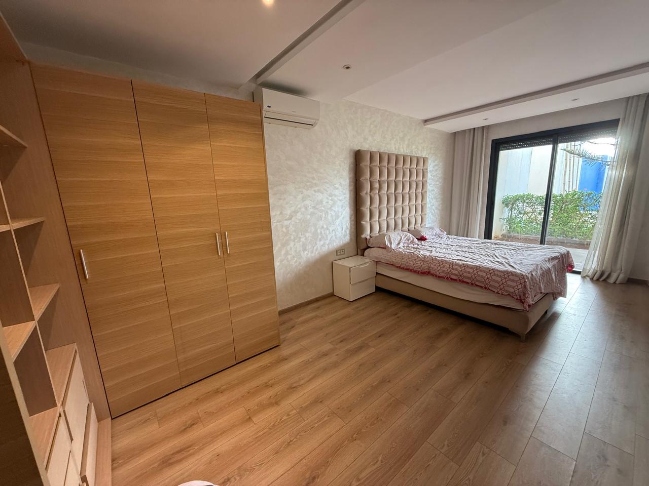 Dar bouazza, bel appartement meublé en location RDJ 3 CH — 6