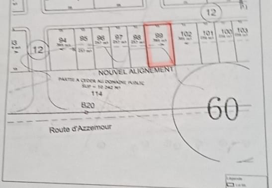 Terrain bien situé à vendre à Dar Bouazza