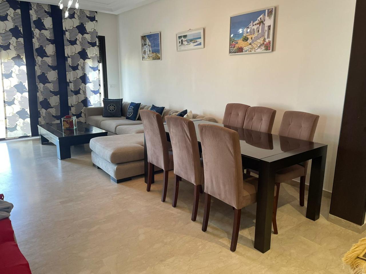 Dar Bouazza, location bel appartement meublé VUE MER 2 CH — 5
