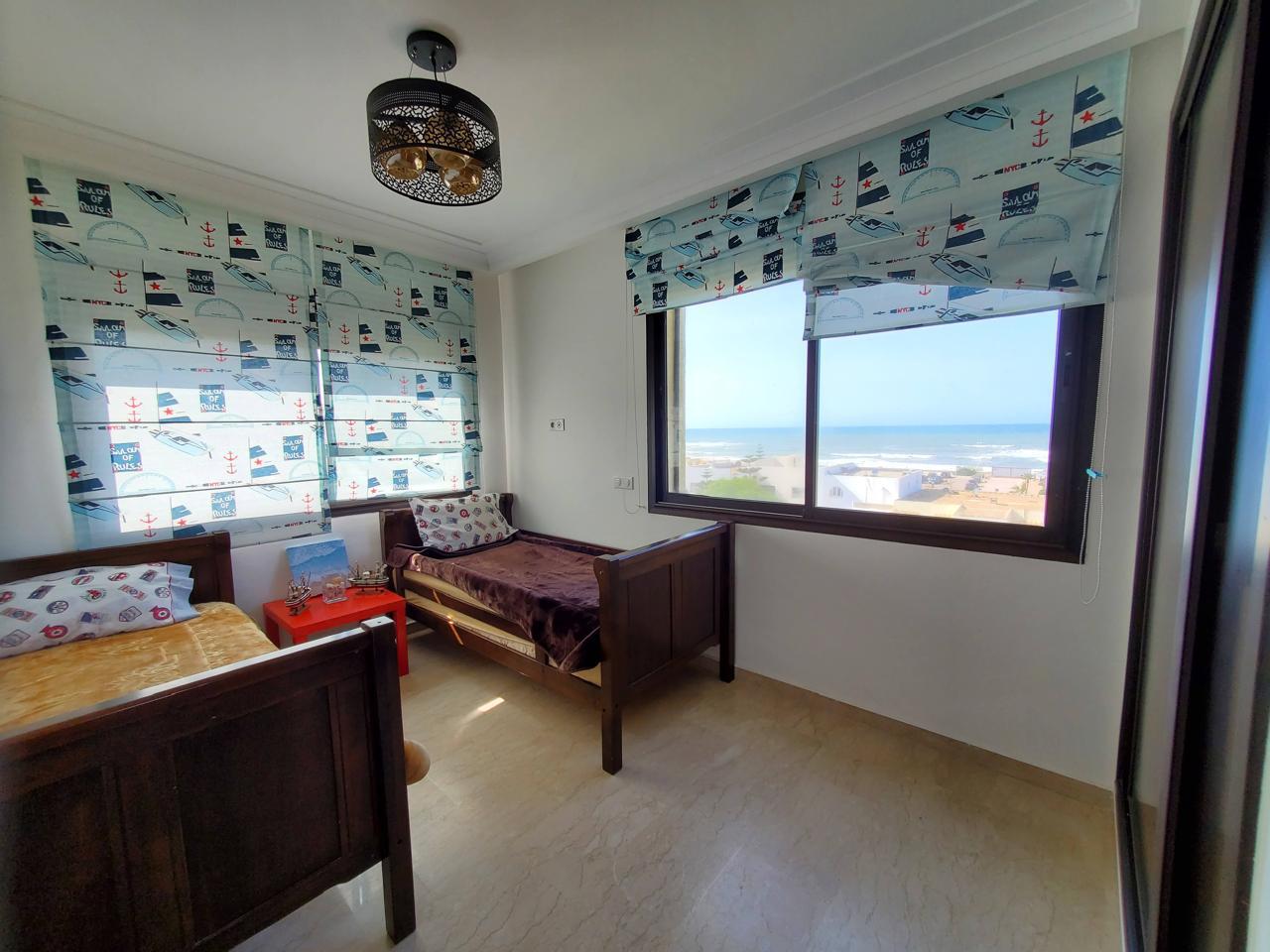 Dar Bouazza, location bel appartement meublé VUE MER 2 CH — 3