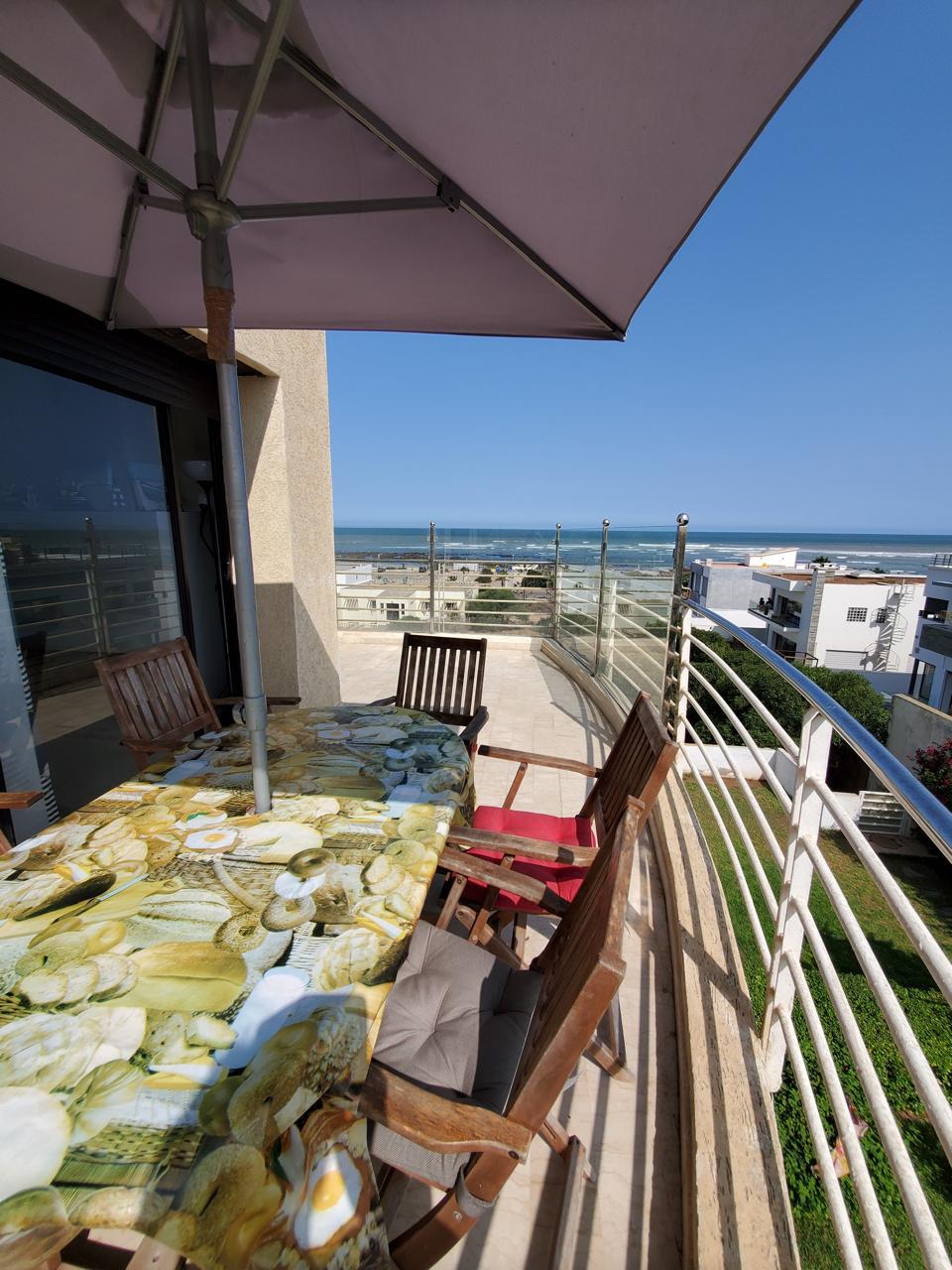 Dar Bouazza, location bel appartement meublé VUE MER 2 CH — 2