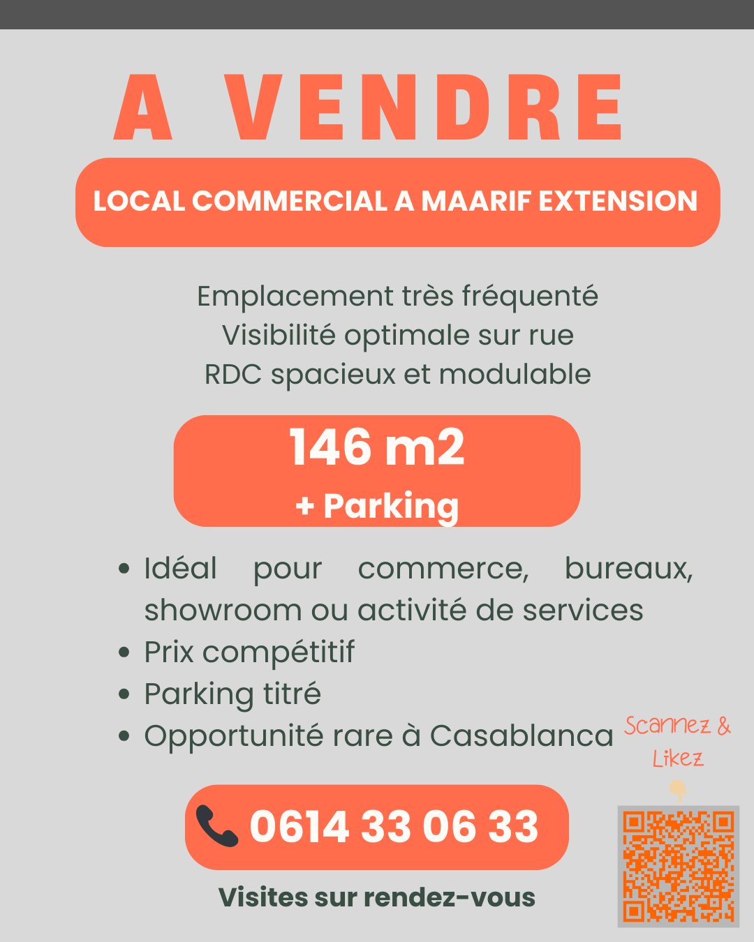 Local commercial maarif extension casablanca — 2
