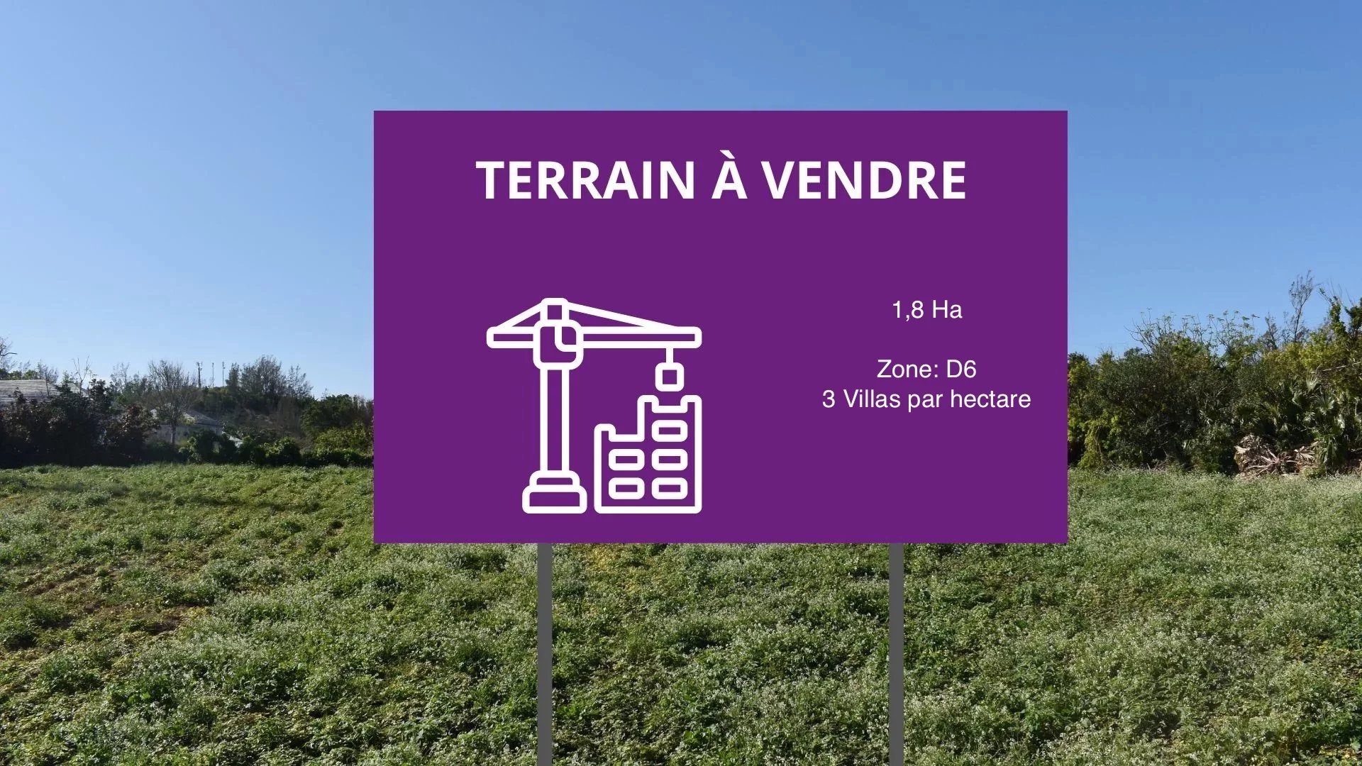 Terrain pour Projet de villas en villégiature