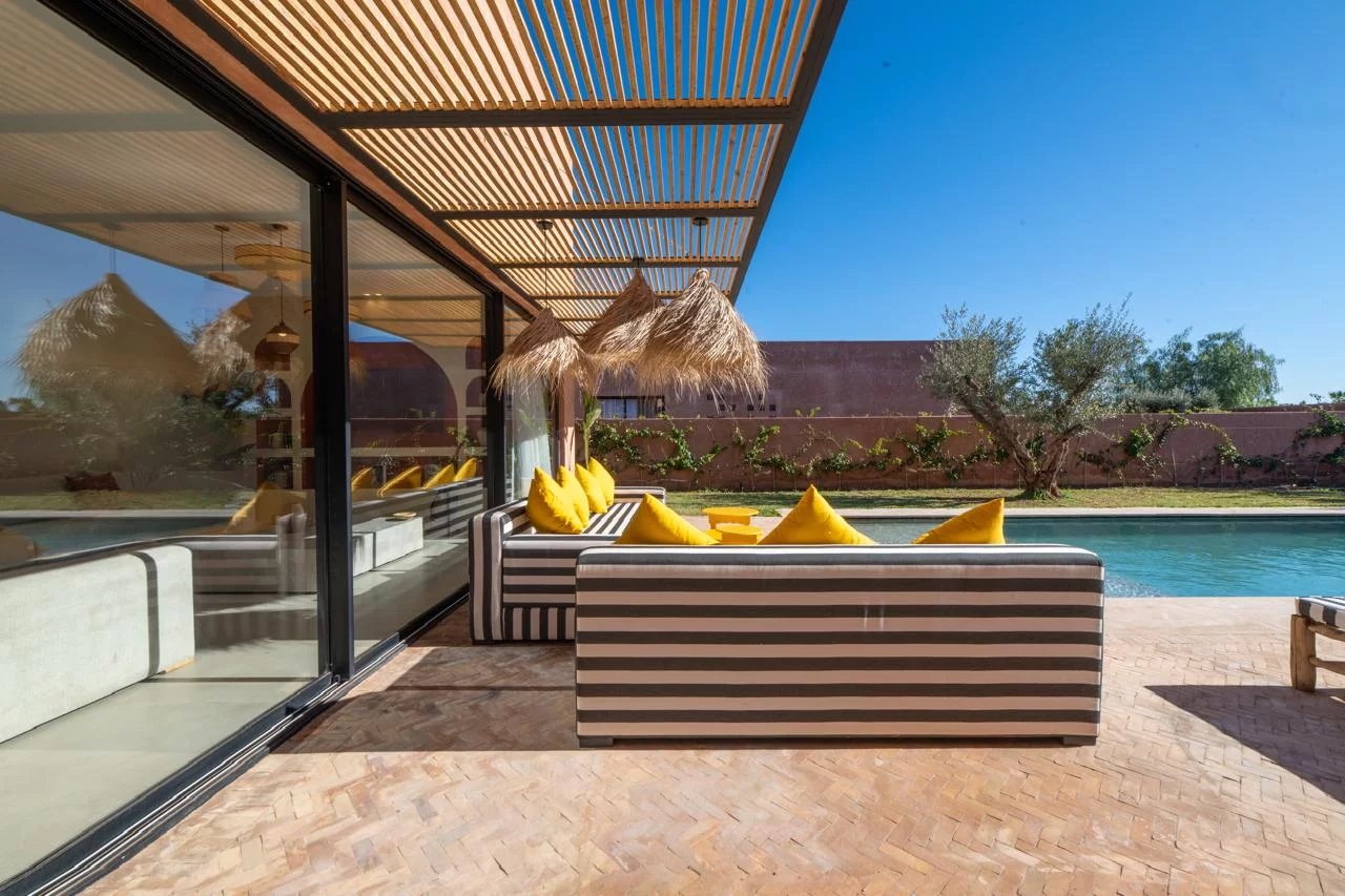 Villa contemporaine avec piscine à Route Amizmiz, Marrakech — 2