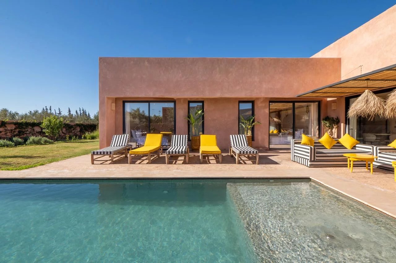 Villa contemporaine avec piscine à Route Amizmiz, Marrakech — 3