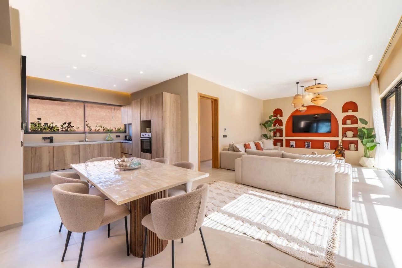 Villa contemporaine avec piscine à Route Amizmiz, Marrakech — 4