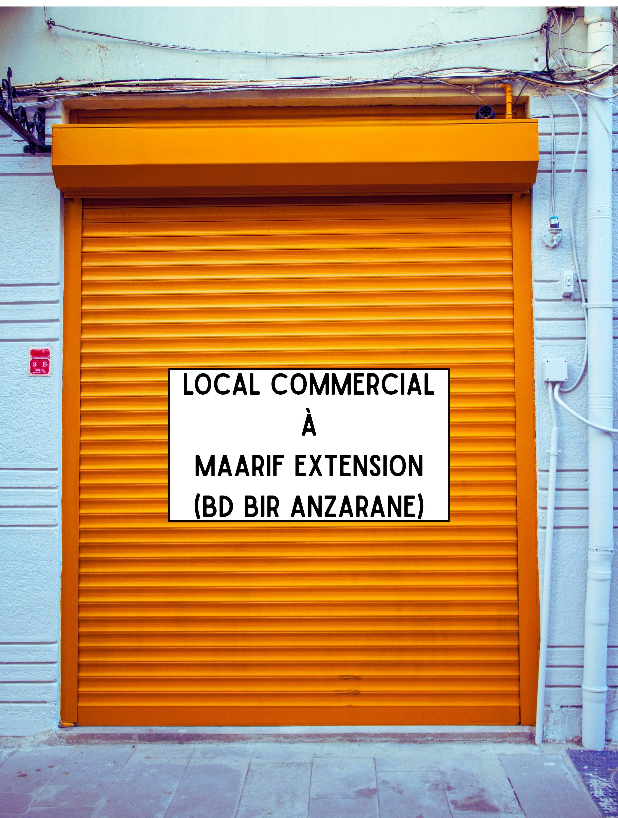 Grand local commercial sur Bir Anzarane
