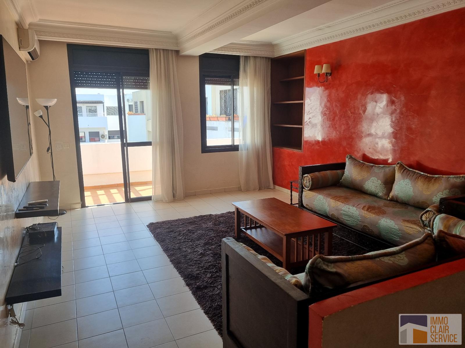 Joli Appartement meublé en location au centre de Hay Riad Rabat.