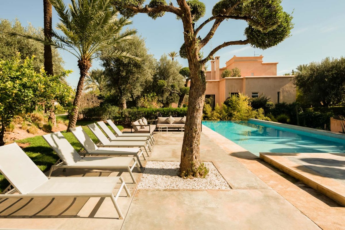 Maison d’Hôtes &amp; SPA de Prestige à Vendre – Palmeraie de Marrakech — 2