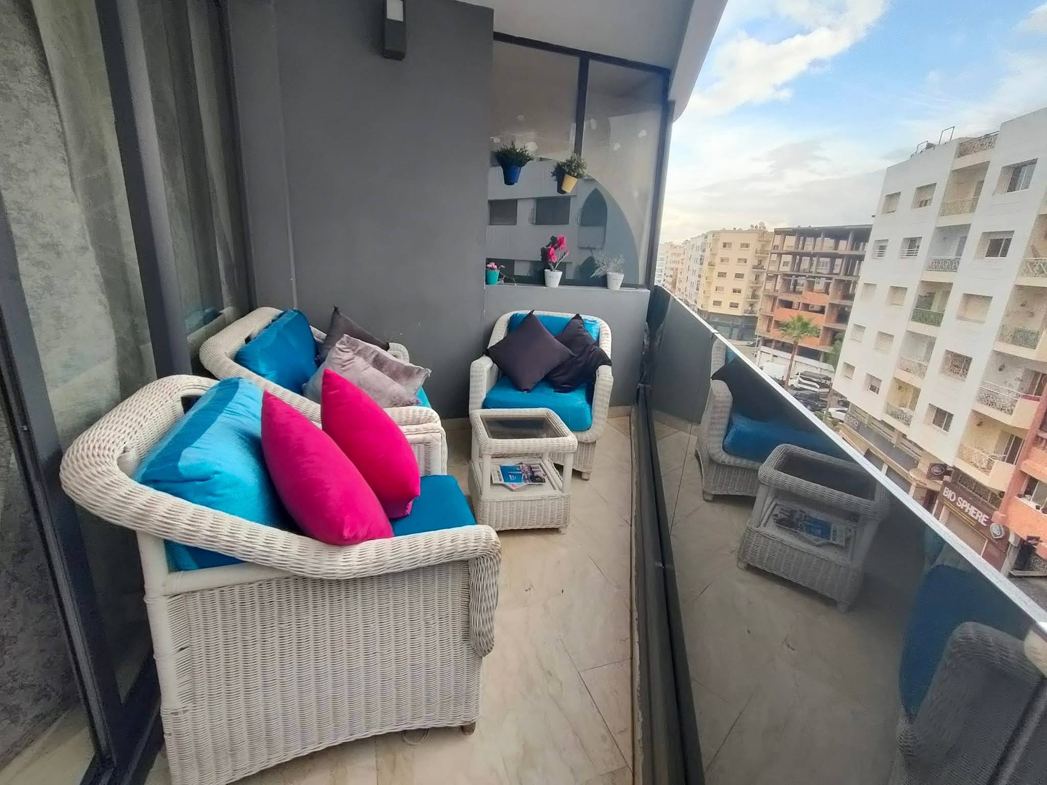 Appartement meublé 78m² Bourgogne 7000 dh