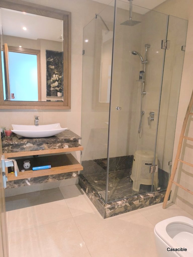 Casablanca Finance City: appartement meublé 2 chambres, terrasse. — 5