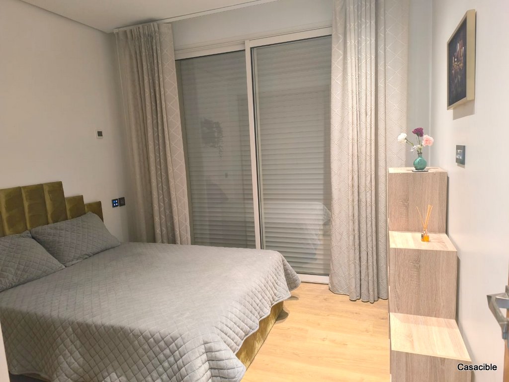 Casablanca Finance City: appartement meublé 2 chambres, terrasse. — 4