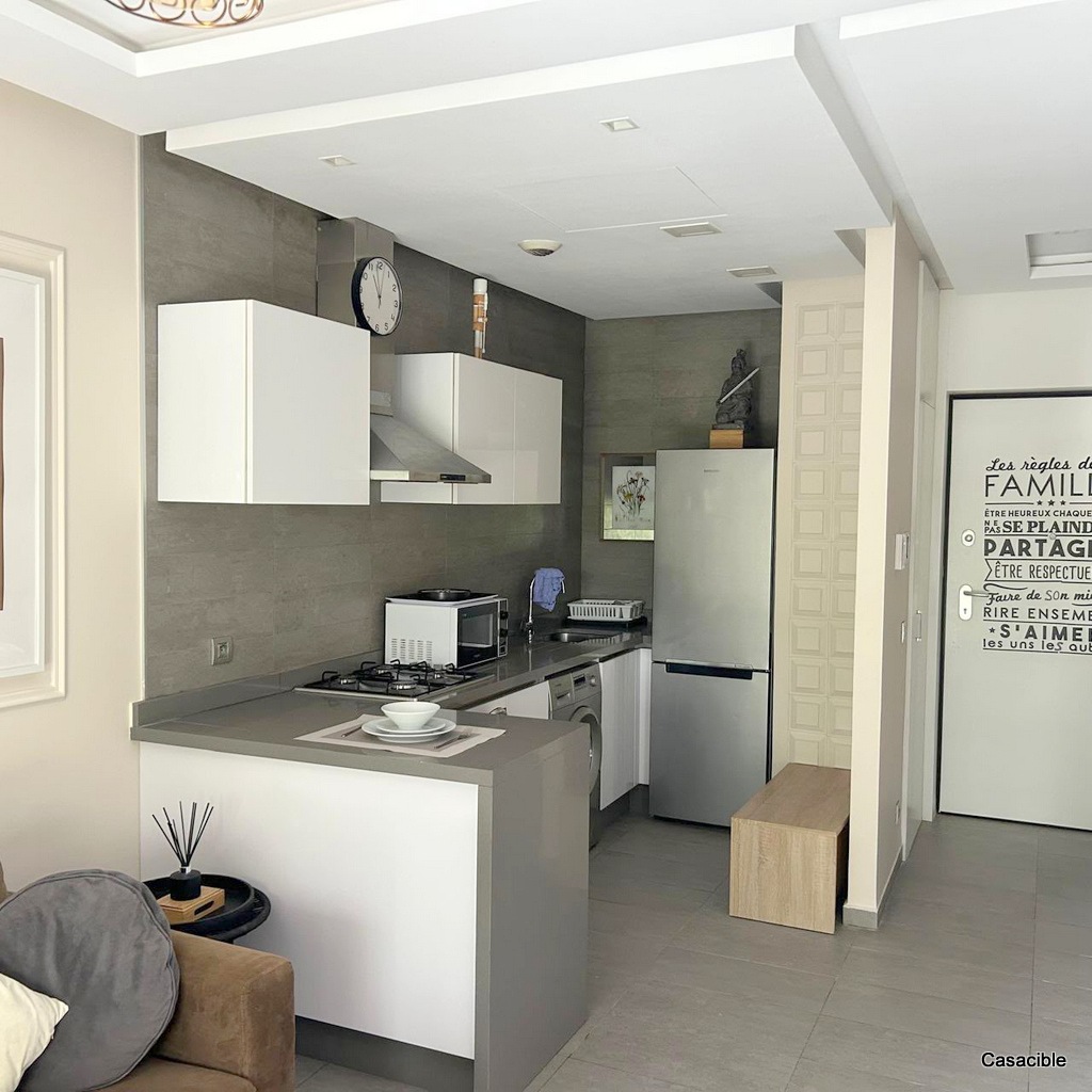 Casablanca Finance City: Location studio meublé avec terrasse. — 6