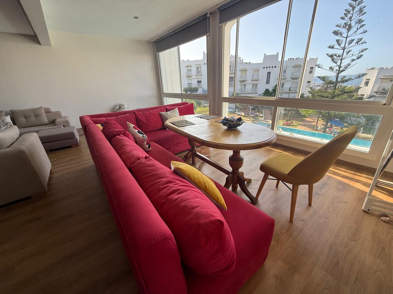 Dar Bouazza – Locat appartement rénové, meublé 2CH
