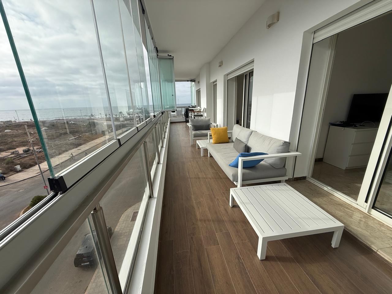DAR BOUAZZA – SUPERBE APPARTEMENT À VENDRE VUE MER 2 CH