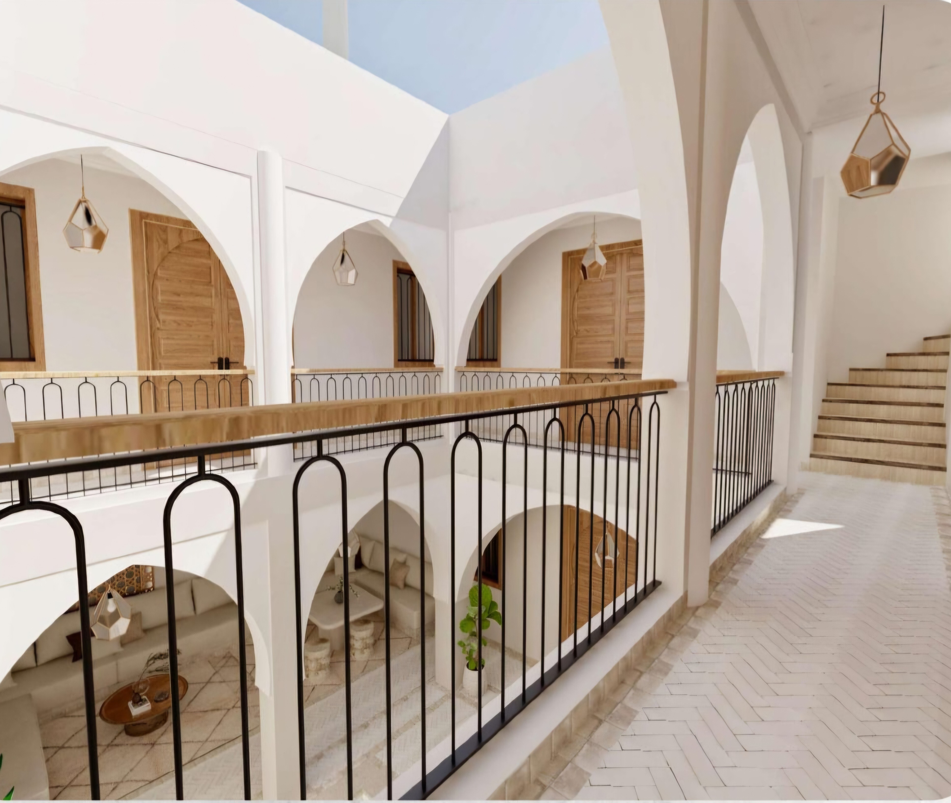 Riad de luxe titré – 112 m² au sol – 4 chambres – Médina de Marrakech — 5