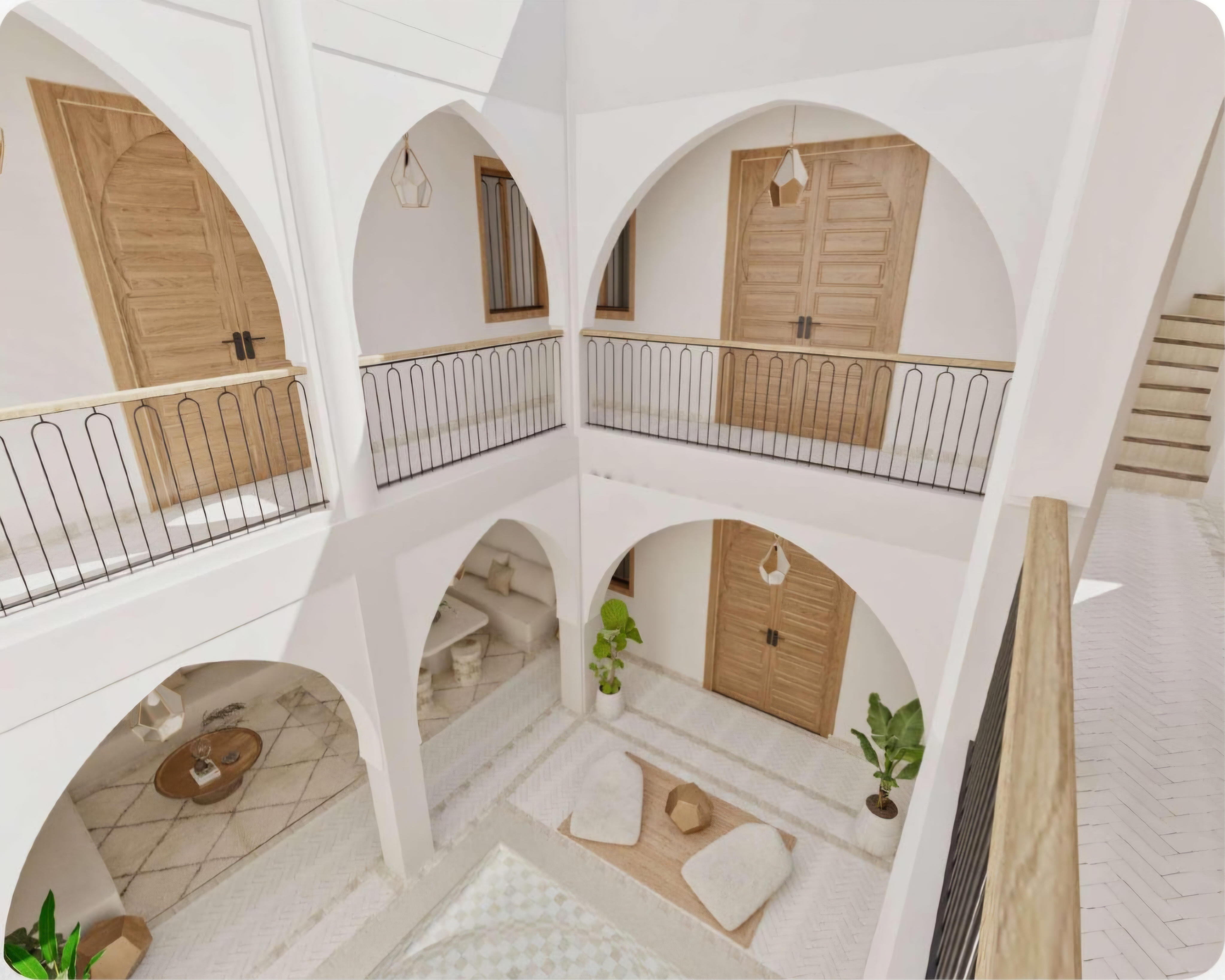 Riad de luxe titré – 112 m² au sol – 4 chambres – Médina de Marrakech — 3